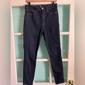 Gap dark rinse skinny jeans